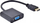 Adapter HDMI në VGA PremiumCord, me zë 3.5 mm, Full HD 1080p, i zi