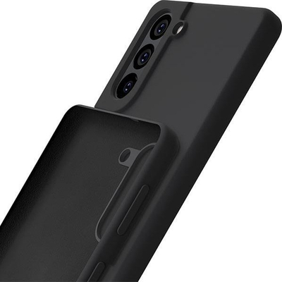 Këllëf telefoni 3mk për Samsung Galaxy S21 FE 5G, silikoni, i zi