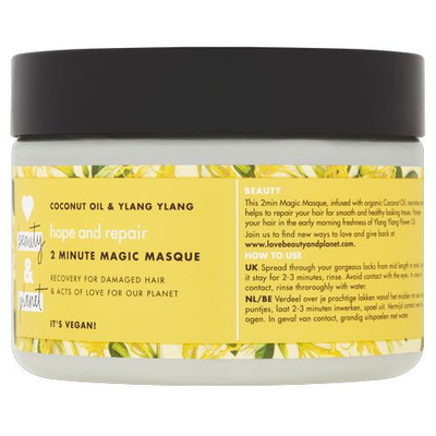 Maskë për flokë të thatë dhe të dëmtuar Love Beauty and Planet Hope and Repair 300 ml