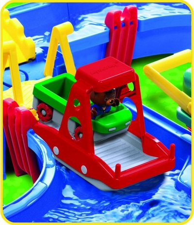 Set lojrash me ujë AquaPlay Giga, për jashtë, me 11 varka, blu
