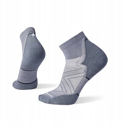 Çorape vrapi Smartwool Run Targeted Cushion Ankle, për të rritur, madhësia L, gri grafit