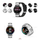 Smartwatch Giewont GW450-5, mat rrahjet e zemrës, Bluetooth, argjendt me rrip të zi