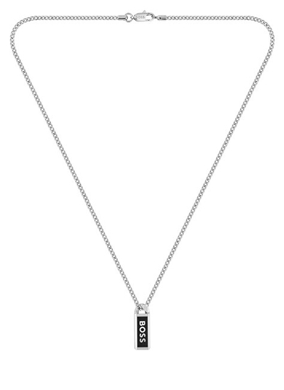 Varëse për meshkuj Hugo Boss Kassy Emblem 1580677, e argjendtë/ e zezë