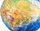 Puzzle glob 3D Globe ZA0936, 49 elemente, edukativ, shumëngjyrësh