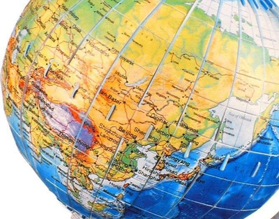 Puzzle glob 3D Globe ZA0936, 49 elemente, edukativ, shumëngjyrësh