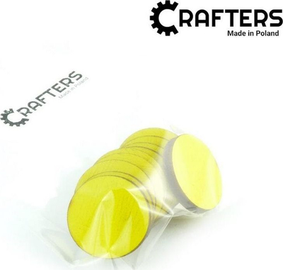 Shenja loje Crafters, dru panje, set 10 copë, të verdha