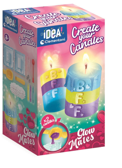 Set për me bo qirinj vetë Clementoni IDEA Create Your Candles BFF, 2 qirinj, shumëngjyrësh
