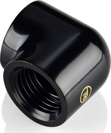 Adapter ftohjeje uji Bitspower Touchaqua, 90°, G1/4, set 2 copë, i zi