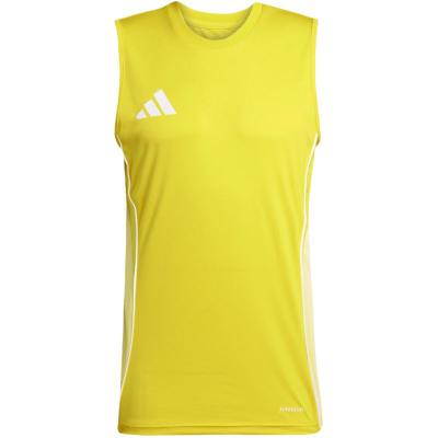 Маица без ракави Adidas Tiro 25 Competition, машка, полиестер, бела