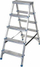 Алуминиумска скала AWTOOLS Ladder Stool, 5 чекори, 150kg, сребрена