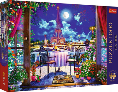 Puzzle Trefl Premium Plus Parisian Moonlight, 1000 copa, shumëngjyrësh