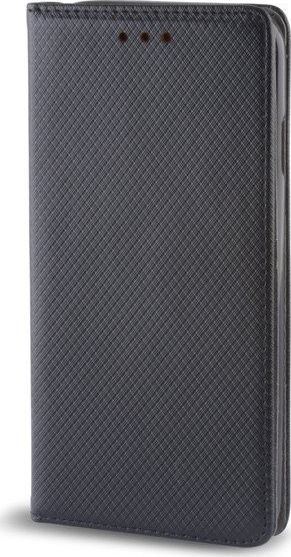Këllëf magnetik libri Futera për Huawei Y6 2019, me stand, me mbajtës kartash, i zi
