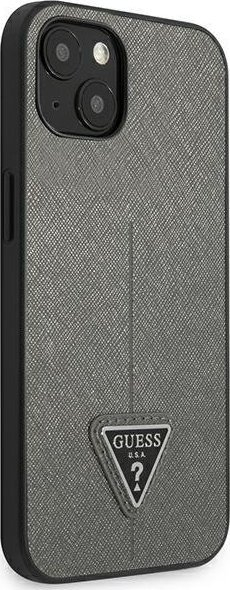 Mbulesë telefoni Guess GUHCP13SPSATLG, për iPhone 13 mini 5.4", hardcase, ngjyrë argjendtë