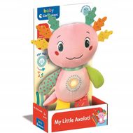 Lodër pelushi interaktive Clementoni My Little Axolotl, me drita dhe tinguj, rozë