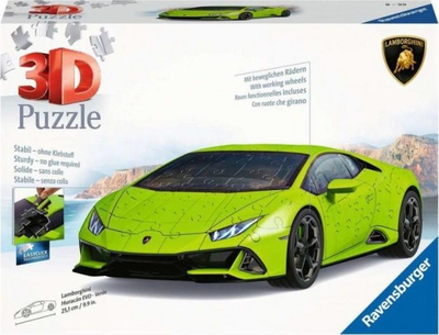 Puzzle 3D Ravensburger 108el Vehicles: Lamborghini Huracán Evo Verde 112999