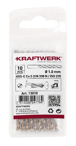 Vegël për trapan Kraftwerk HSS-E DIN 338-Co, 3.3 mm
