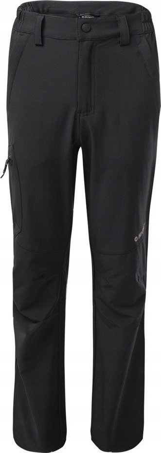 Pantallona hiking për kalamaj Hi-Tec JATUNI JR, softshell, tharje e shpejtë, të zeza