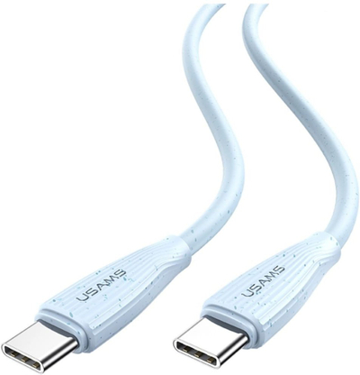 Kabllo USB Usams Green Series SJ716, USB C në USB C, 60W, 1m, rozë