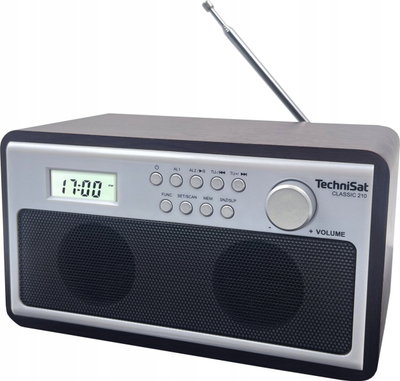 Radio portative TechniSat CLASSIC 210, 5W, Bluetooth USB AUX, dru wenge