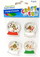 Ngjitëse dekorative Craft with Fun Christmas Stickers Eva Ball, motive Krishtlindjesh, material EVA, shumëngjyrëshe