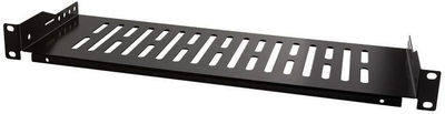 Raft fiks për rack 19" LogiLink SF1C25B, 1U, 25 kg, i zi