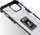 Këllëf telefoni Hurtel Crystal Ring Case, iPhone 13, me unazë magnetike, i zi