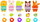 Set loje druri Tooky Toy 5 në 1 Lacing Animals, edukativ, shumëngjyrësh