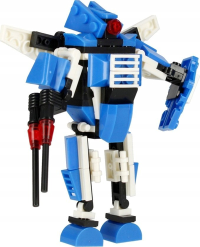 Blloqe ndërtimi ALLEBLOX Robot, 105 copa, blu