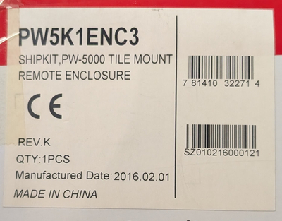 Kasë sigurie Honeywell PW5K1ENC3 PW Series, për panele kontrolli, për montim muri, gri