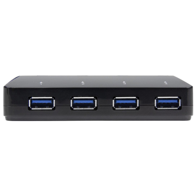 USB распределувач StarTech ST53004U1C, 4 USB 3.0 порти, 2.4A порта за полнење, црн