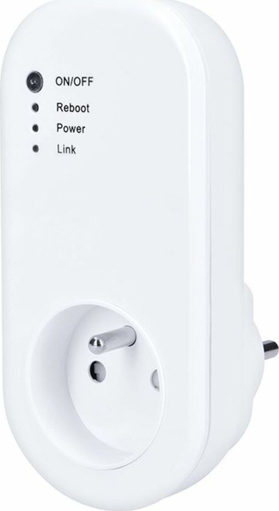 Prizë e zgjuar Solight DT28, WiFi 2.4 GHz, mat rrymën që ha, e bardhë