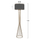 Lampë dyshemeje Home HM7580.01, 155cm, E27, gri e errët ari