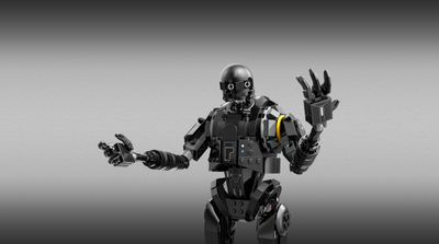 Figurë ndërtimi LEGO Star Wars K-2SO Security Droid, set koleksionues, për ekspozim, shumëngjyrëshe