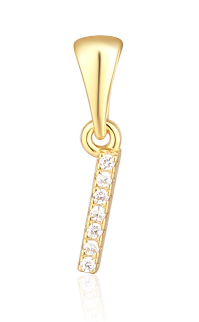 Pendant për qafore JVD, Artë/Transparent