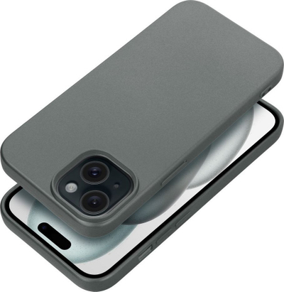 Mbulesë telefoni OEM Metallic Cover për iPhone 15, gri metalike