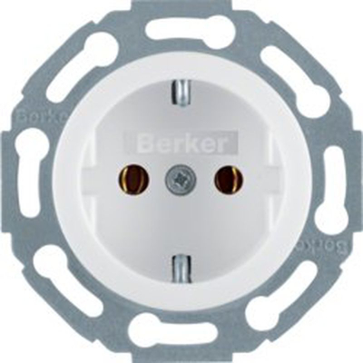Ѕиден приклучок Berker SCHUKO Hager 474520, 16A, 250V, бел