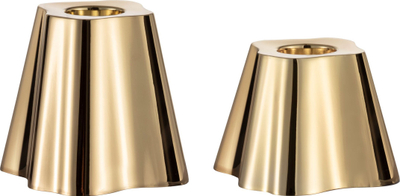 Mbajtëse qirinjsh Iittala Aalto Brass, set me 2 copë, 5 cm edhe 6.5 cm, ngjyrë bronzi