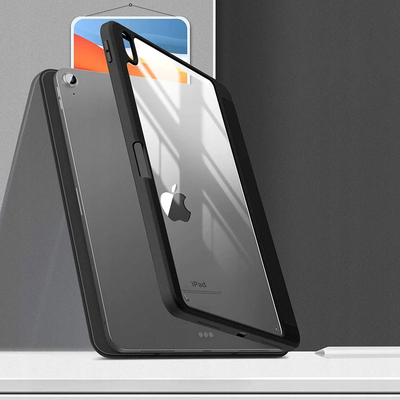 Futrollë mbrojtëse për tablet iPad Air 11 Gen 6 2024, Hard Crystal, me sleep wake, jeshile