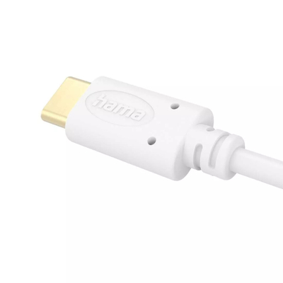 Kabllo karikimi Hama, USB-C - USB-C, 1.5 m, e bardhë