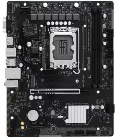 Pllakë amë ASRock H610M-HVS/M.2 D5 GEN5, LGA1700, DDR5, Micro ATX, e zezë