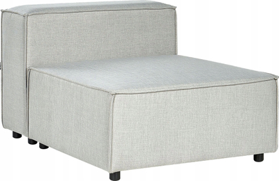 Modul divani APRICA Linen, 1-vendësh, 120x88 cm, gri e çelët