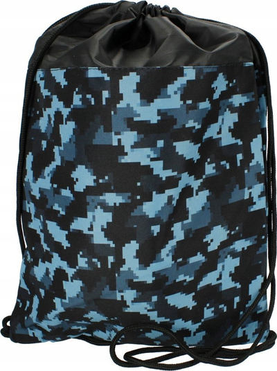Çantë shpine STARPAK Shoulder Bag Camouflage 506133, me kordone, me bojë kamuflazh, jeshile