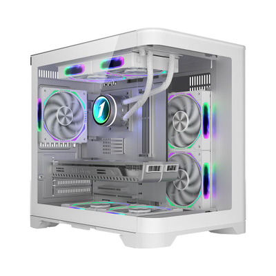 Kase kompjuteri 1STPlayer UV5 Cube Tower, ARGB, e bardhë