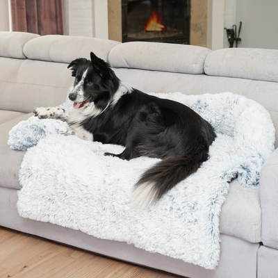 Shtrat për qen Paw Love Dog Basket Medium, i butë, blu