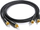 Kabllo zëri Melodika MD2RD15 “Black Edition”, RCA (Cinch) x2 në RCA (Cinch) x2, 1.5m, e zezë
