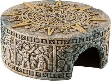 Strehimore terrariumi Exo Terra Aztec Calendar, Medium, për zbukurim, gri me të artë