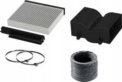 Set ricirkulimi për aspirator Bosch Clean Air Standard DWZ1DX1I4, filtër karboni aktiv, për aspirator muror