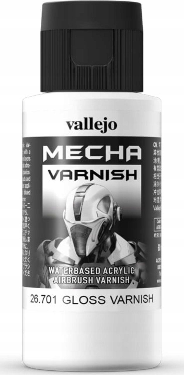 Llak akrilik Vallejo Mecha Color 26.701, Gloss Varnish, 60ml, transparent