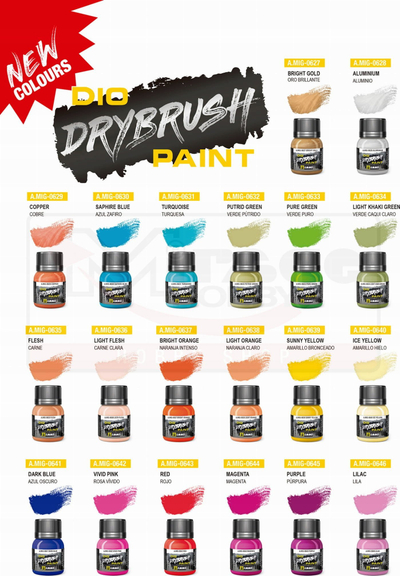 Bojë akrilike Ammo Mig A.MIG0646, Drybrush, 40ml, lejla