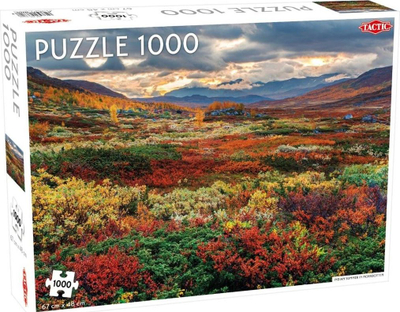 Puzzle Tactic Summer Valley in Norrbotten, 1000 pjesë, 67 x 48 cm, shumëngjyrësh